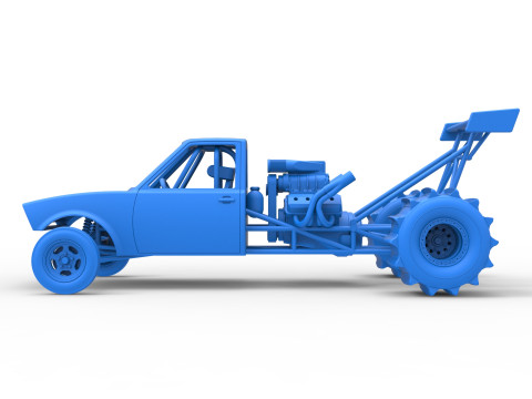 Dirt Dragster Version 2 Scale 1 to 25 Modelo de impresión 3D
