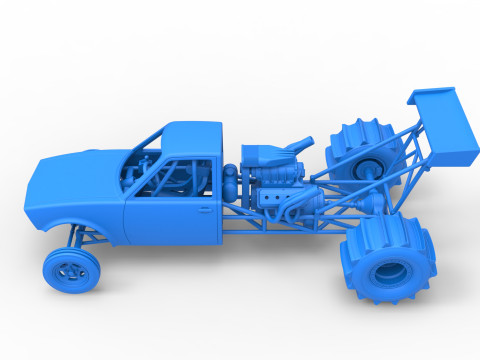 Dirt Dragster Version 2 Scale 1 to 25 Modelo de impresión 3D