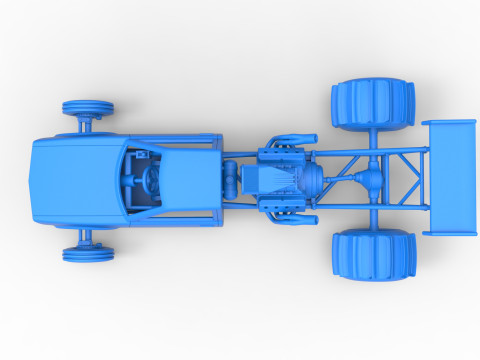 Dirt Dragster Version 2 Scale 1 to 25 Modelo de impresión 3D
