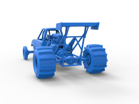 Dirt Dragster Version 2 Scale 1 to 25 Modelo de impresión 3D