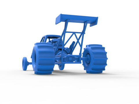 Dirt Dragster Version 2 Scale 1 to 25 Modelo de impresión 3D