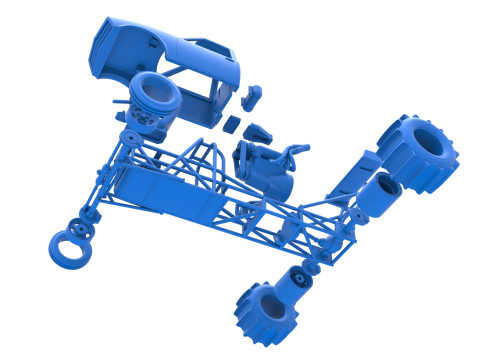Dirt Dragster Version 2 Scale 1 to 25 Modelo de impresión 3D