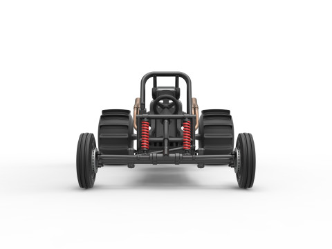 Dirt Dragster Base Scale 1 to 25 3D Принт Модель