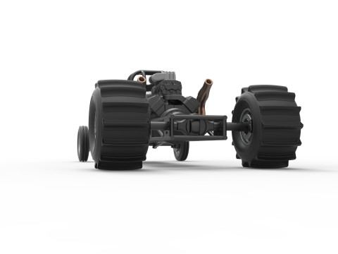 Dirt Dragster Base Scale 1 to 25 3D Принт Модель
