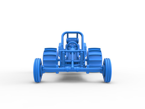 Dirt Dragster Base Scale 1 to 25 3D Принт Модель