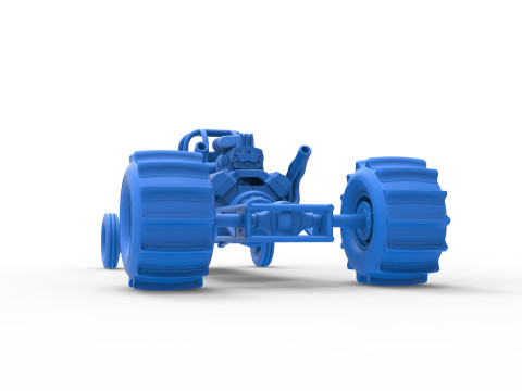Dirt Dragster Base Scale 1 to 25 3D Принт Модель