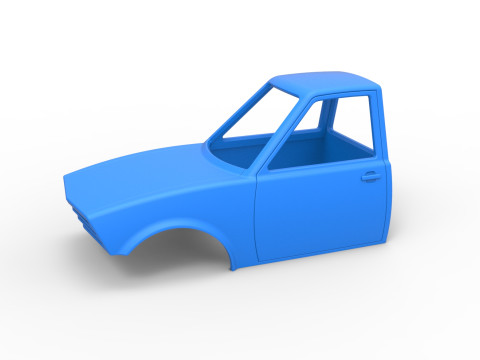 Shell of Dirt Dragster Scale 1 to 25 3D 프린트 모델