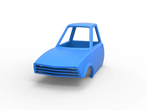 Shell of Dirt Dragster Scale 1 to 25 3D Print Model