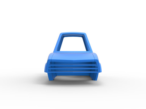 Shell of Dirt Dragster Scale 1 to 25 Model do druku 3D