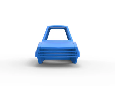 Shell of Dirt Dragster Scale 1 to 25 3D Print Model