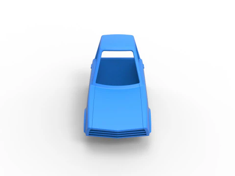 Shell of Dirt Dragster Scale 1 to 25 3D Print Model