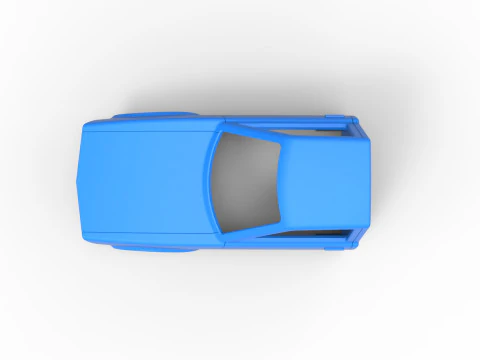 Shell of Dirt Dragster Scale 1 to 25 3D Print Model