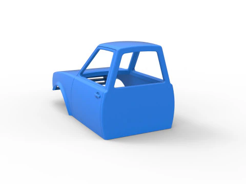 Shell of Dirt Dragster Scale 1 to 25 3D Print Model