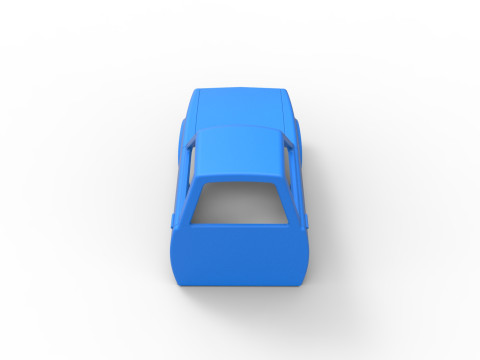 Shell of Dirt Dragster Scale 1 to 25 Model do druku 3D