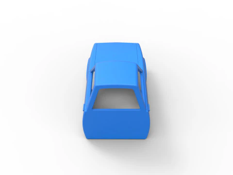 Shell of Dirt Dragster Scale 1 to 25 3D Print Model