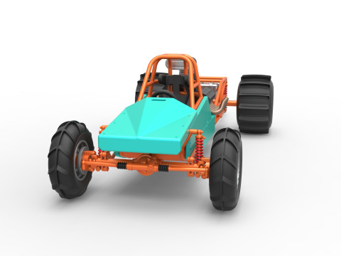 Dirt Dragster Version 3 Scale 1 to 25 Modèles 3D en vedette
