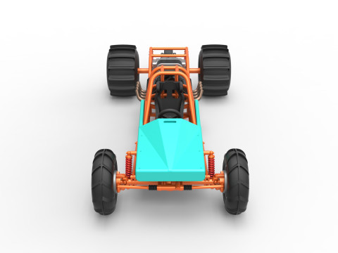 Dirt Dragster Version 3 Scale 1 to 25 Modèles 3D en vedette