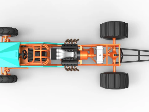 Dirt Dragster 版本 3 等级 1 至 25 3D 打印模型