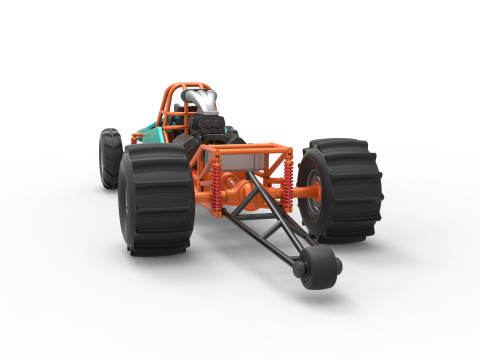 Dirt Dragster Version 3 Scale 1 to 25 Modèles 3D en vedette