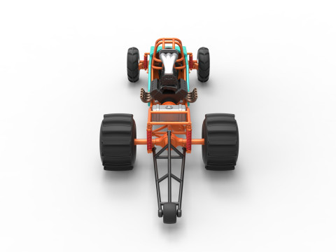 Dirt Dragster Version 3 Scale 1 to 25 Modèles 3D en vedette