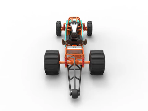 Dirt Dragster 版本 3 等级 1 至 25 3D 打印模型