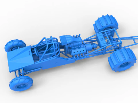 Dirt Dragster 版本 3 等级 1 至 25 3D 打印模型