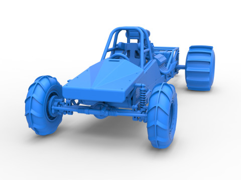 Dirt Dragster Version 3 Scale 1 to 25 Modèles 3D en vedette