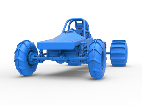 Dirt Dragster Version 3 Scale 1 to 25 Modèles 3D en vedette