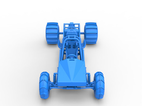 Dirt Dragster Version 3 Scale 1 to 25 Modèles 3D en vedette