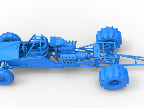 Dirt Dragster 版本 3 等级 1 至 25 3D 打印模型