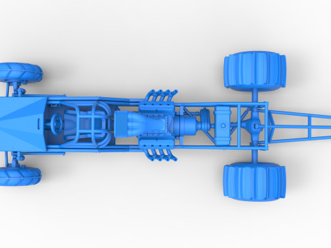 Dirt Dragster Version 3 Scale 1 to 25 Modèles 3D en vedette