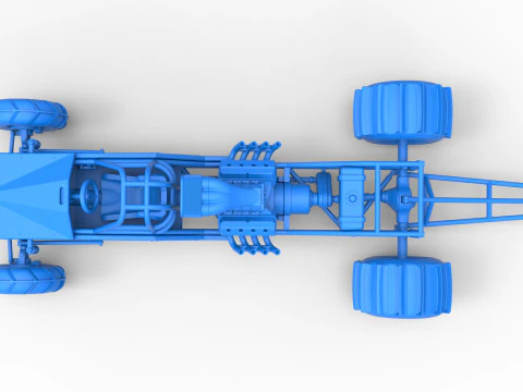 Dirt Dragster 版本 3 等级 1 至 25 3D 打印模型