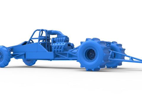 Dirt Dragster Version 3 Scale 1 to 25 Modèles 3D en vedette