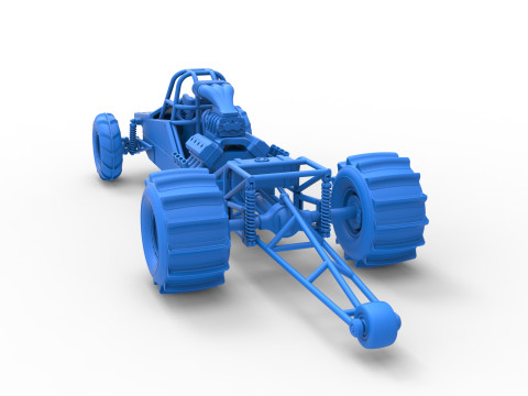 Dirt Dragster Version 3 Scale 1 to 25 Modèles 3D en vedette