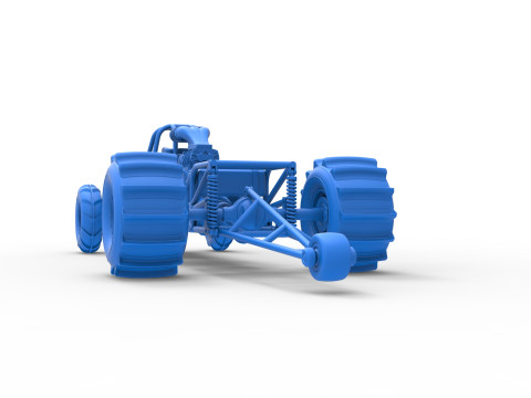 Dirt Dragster Version 3 Scale 1 to 25 Modèles 3D en vedette