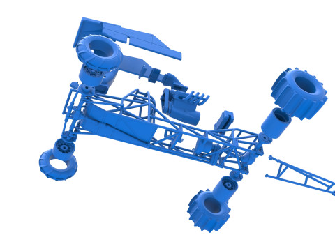 Dirt Dragster Version 3 Scale 1 to 25 Modèles 3D en vedette