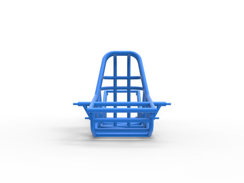 Frame of Dirt Dragster 4wd Scale 1 to 25 3D-printmodel