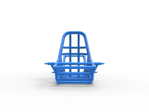 Frame of Dirt Dragster 4wd Scale 1 to 25 3D Print Model