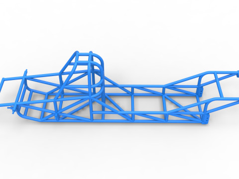 Frame of Dirt Dragster 4wd Scale 1 to 25 3D-printmodel