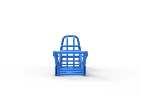 Frame of Dirt Dragster 4wd Scale 1 to 25 3D Print Model