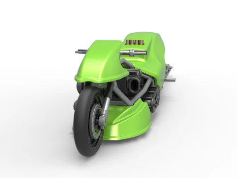Top fuel dragster motorcycle Scale 1 to 25 3D Print Model