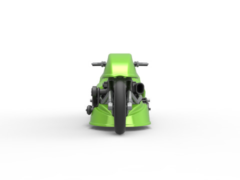 Top fuel dragster motorcycle Scale 1 to 25 Modello di stampa 3D