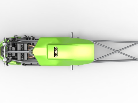 Top fuel dragster motorcycle Scale 1 to 25 Modello di stampa 3D