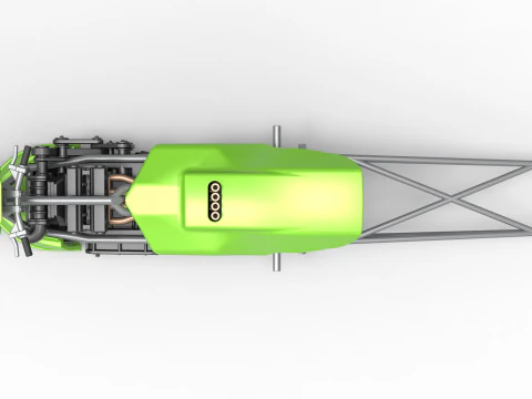 Top fuel dragster motorcycle Scale 1 to 25 3D Print Model