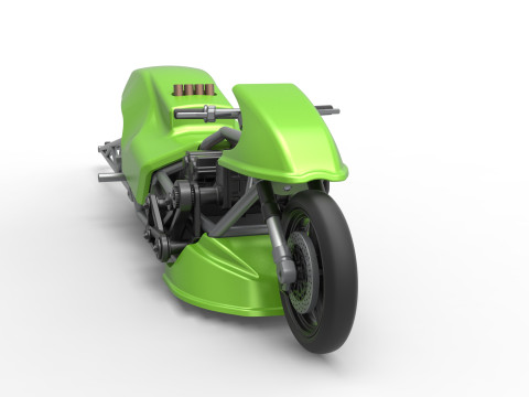 Top fuel dragster motorcycle Scale 1 to 25 Modello di stampa 3D