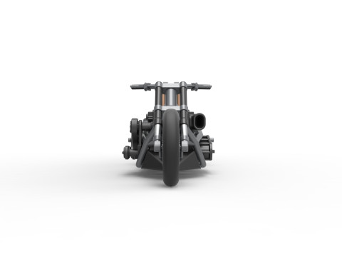Top fuel dragster motorcycle Base Scale 1 to 25 3D Baskı Modeli