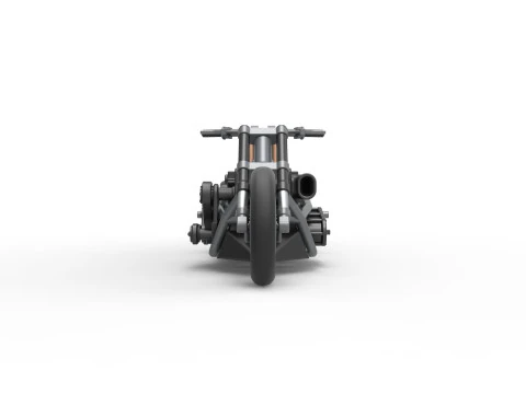 Top fuel dragster motorcycle Base Scale 1 to 25 3D Print Model