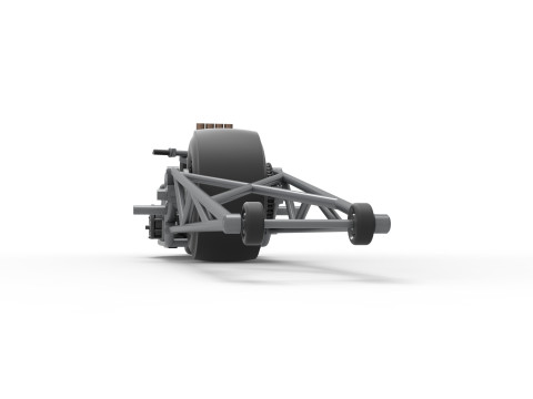 Top fuel dragster motorcycle Base Scale 1 to 25 3D Baskı Modeli