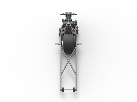 Top fuel dragster motorcycle Base Scale 1 to 25 3D Baskı Modeli