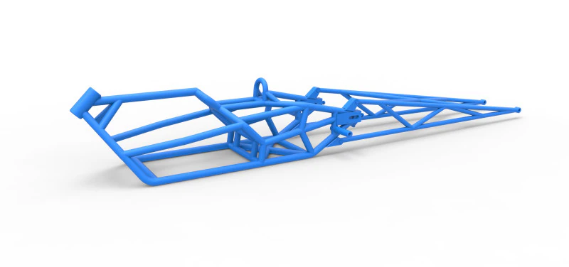 Frame of Top fuel dragster motorcycle Scale 1 to 25 3D Print Model .c4d .max .obj .3ds .fbx .stl .blend 